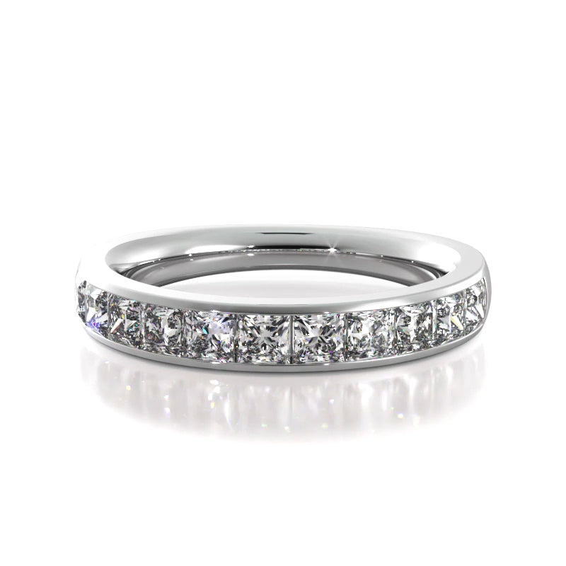 1.10 ct. Princess Diamond Wedding Band-VIRABYANI